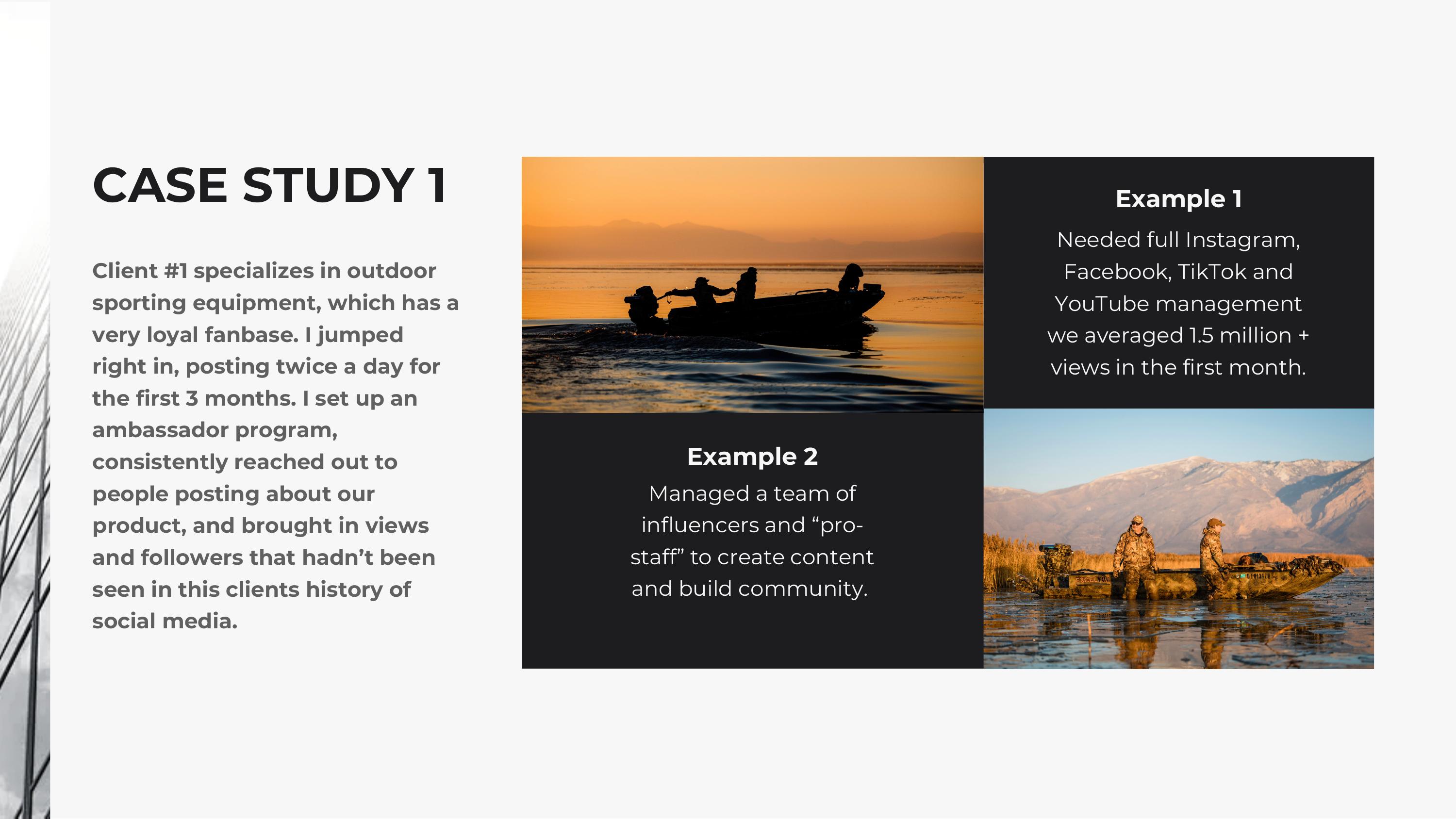 Case Study: outdoor sports brand — 1.5M+ views in the first month.