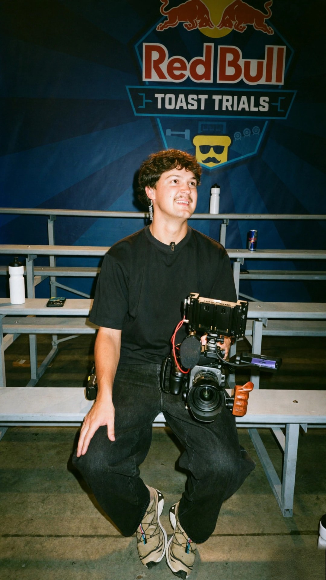 Bones Media videographer on set at Red Bull Toast Trials